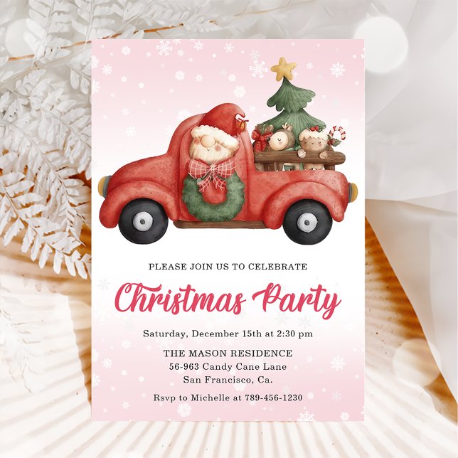 Truck Christmas Party Invitation (Creator Uploaded)