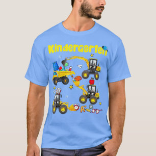 Truck Construction Kindergarten Boys First Day Of T-Shirt