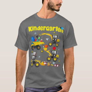 Truck Construction Kindergarten Boys First Day Of  T-Shirt