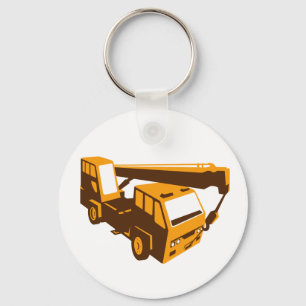 truck crane cartage hoist retro key ring