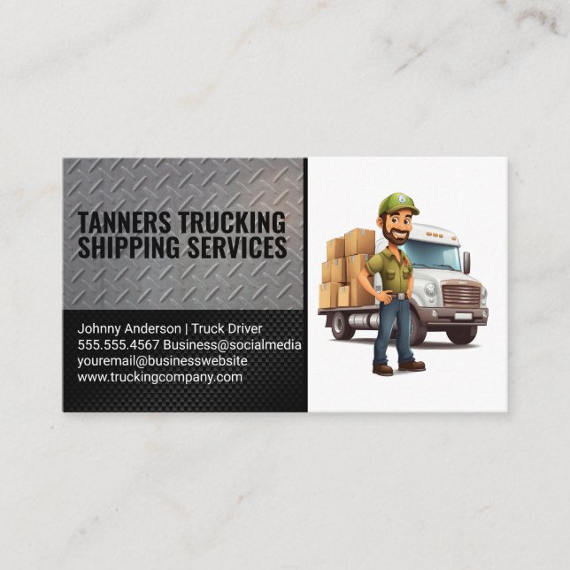 Truck Delivery Driver Business Card (Front)