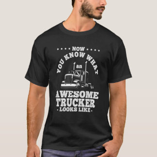 Truck Diesel Highway Best Job Money Truck Driver T T-Shirt