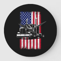 Truck Driver American Flag Trucker