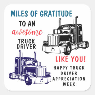 Truck Driver Appreciation Week  Thank You Tags 