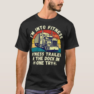 Truck Driver Art For Men Dad Women Trucking Driver T-Shirt