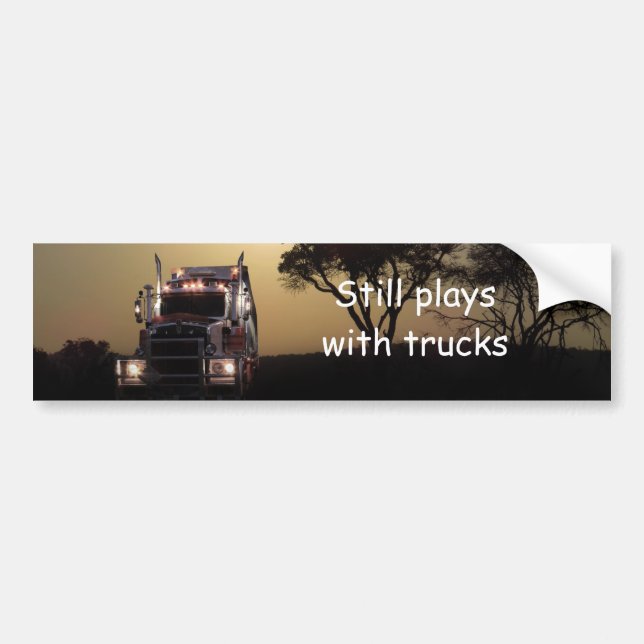 Truck driver bumper sticker (Front)