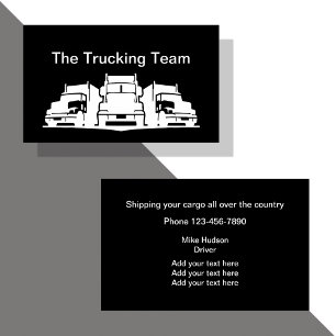 Truck Driver Business Cards