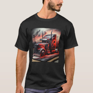 Truck Driver Comfortable FIRE OTR T-Shirt