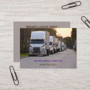  Truck Driver Company Transportation  Business Card