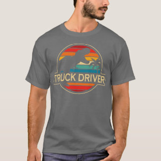 Truck Driver Dinosaur T-Shirt