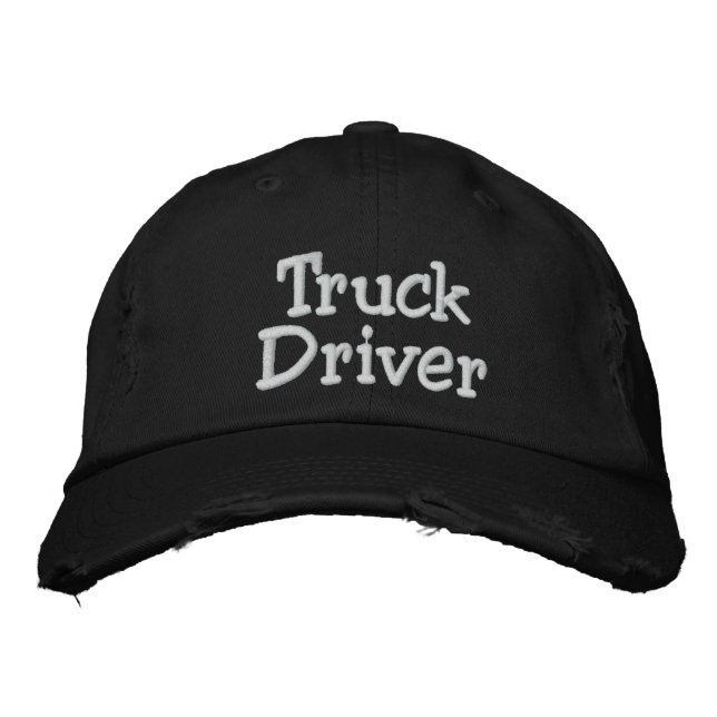 Truck Driver Embroidered Hat (Front)