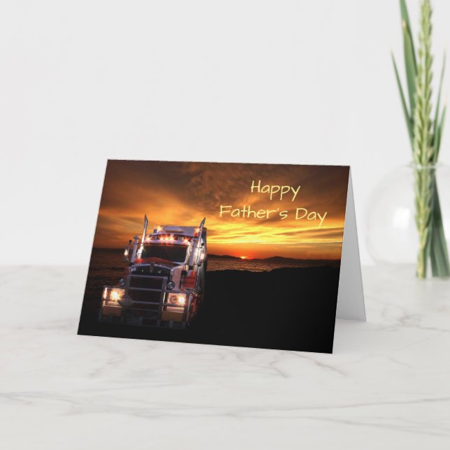 Truck Driver Father's Day Card (Front)