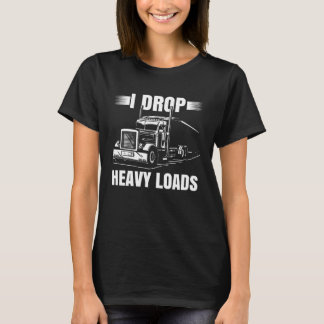 Truck Driver For Men Semi Trailer Truckin Dad Big  T-Shirt