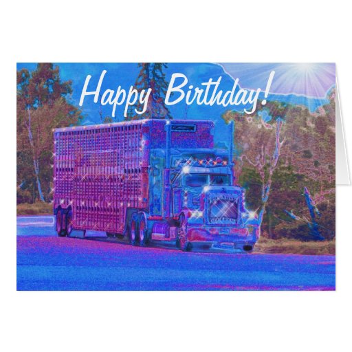 TRUCK Driver Funny Trucker Birthday Cards  Zazzle