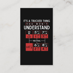 Truck Driver Funny Trucker Saying Business Card