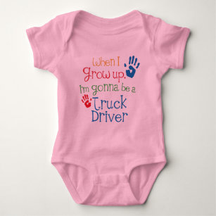 Truck Driver (Future) Child Baby Bodysuit