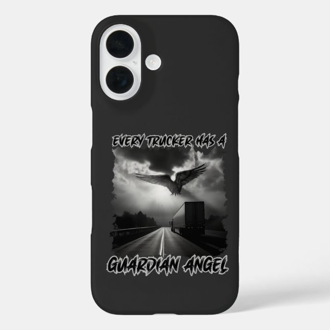 Truck Driver Guardian Angel Road Protection Faith Case-Mate iPhone Case (Back)
