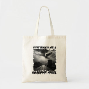 Truck Driver Guardian Angel Road Protection Faith Tote Bag