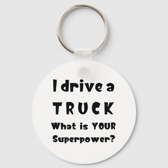 Truck driver Magnet Key Ring (Front)