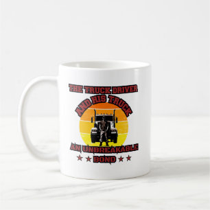 Truck Driver Male Strong Road Bond Pride Design Coffee Mug