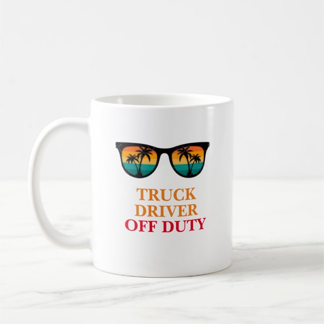 Truck Driver Off Duty Coffee Mug (Left)