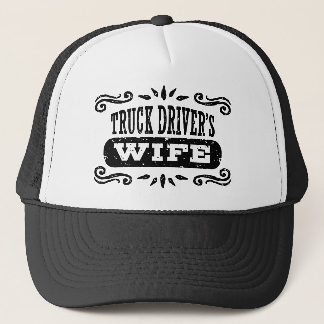 Truck Driver’s Wife Trucker Hat (Front)