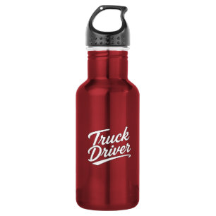 Truck Driver Script Typography Gift 532 Ml Water Bottle