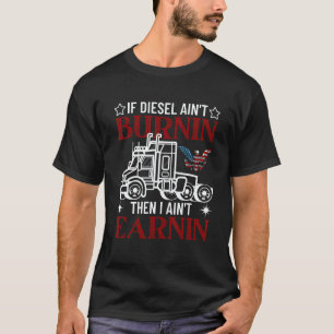 Truck Driver Semi Trailer Highway Heroes T-Shirt