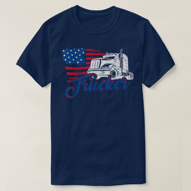 Truck Driver Trucker 2789 T-Shirt (Design Front)