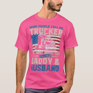 Truck Driver Trucker Husband T-Shirt