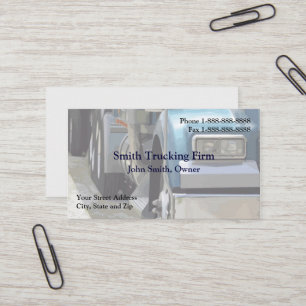 Truck Driver Trucking Firm Business Card