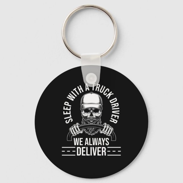 Truck Driver Trucking Trucker Key Ring (Front)