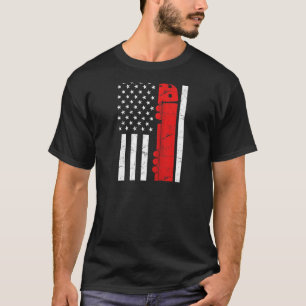 Truck Driver Usa Flag Trucker Truck Driver Vintag T-Shirt