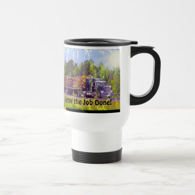 Truck-Drivers Coffee Break Drinking Mug (Right)