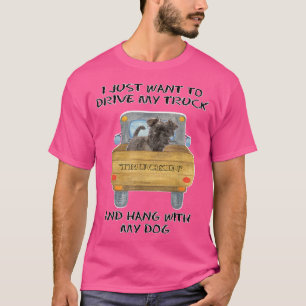 Truck Driving Dog Affenpinscher T-Shirt