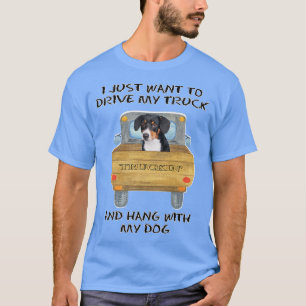 Truck Driving Dog Entlebucher Sennenhund T-Shirt