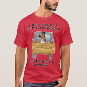 Truck Driving Dog Fox Terrier (Smooth) T-Shirt