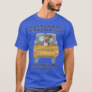 Truck Driving Dog Pitbull 1 T-Shirt