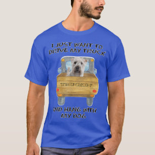 Truck Driving Dog Soft Coated Wheaten Terrier  T-Shirt