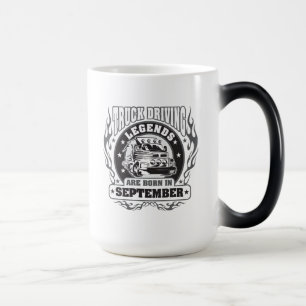Truck Driving Legends Are Born In September Magic Mug