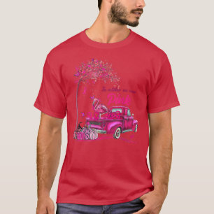 Truck Flamingo In October We Wear Pink Ribbon Brea T-Shirt