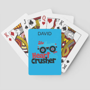 "TRUCK HEART CRUSHER" PLAYING CARDS PERSONALIZED.