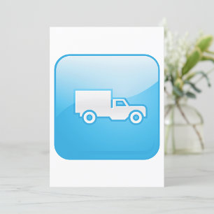 Truck Icon Invitations