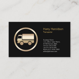 Truck Icon Transportation Business Card