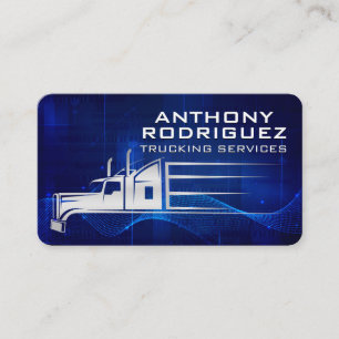 Truck in Motion   Shipping Transport Business Card