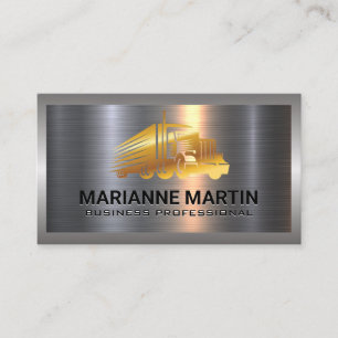Truck Industrial Border Business Card
