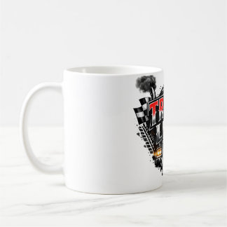 Truck Life Grunge Distressed Chrome Red Trucker Li Coffee Mug
