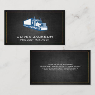 Truck Logo Industrial Business Card