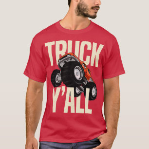 Truck Monster 4x4 Pickup Truck Redneck Cowboy Cow T-Shirt