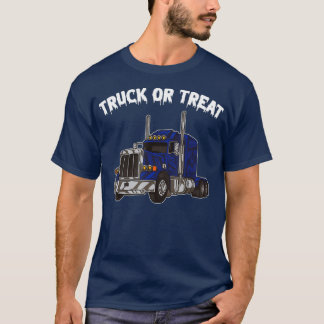 Truck Or Treat Funny Truck Driver Halloween T-Shirt
